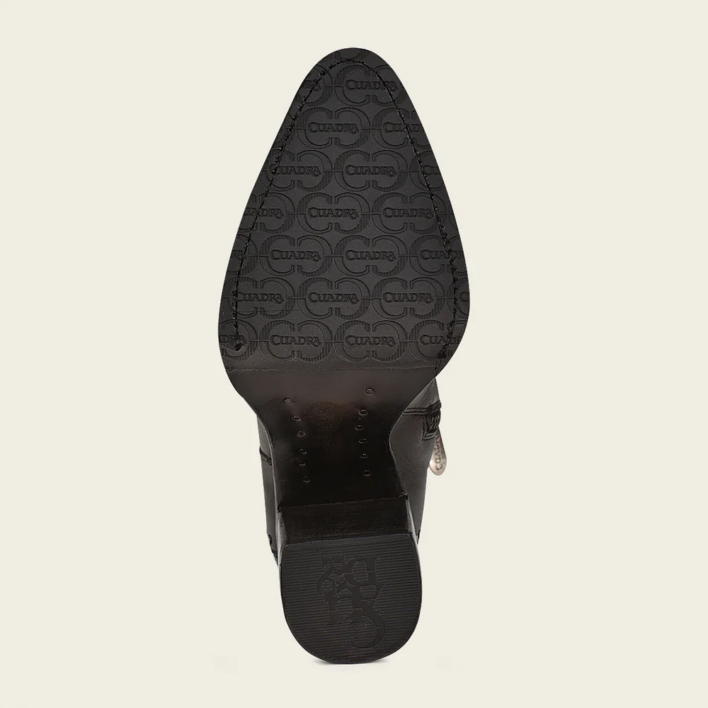 Luxury Women’s Ankle Boot in Stingray and Calf Leather with Metal Accents 8 Luxury Women’s Ankle Boot in Stingray and Calf Leather with Metal Accents