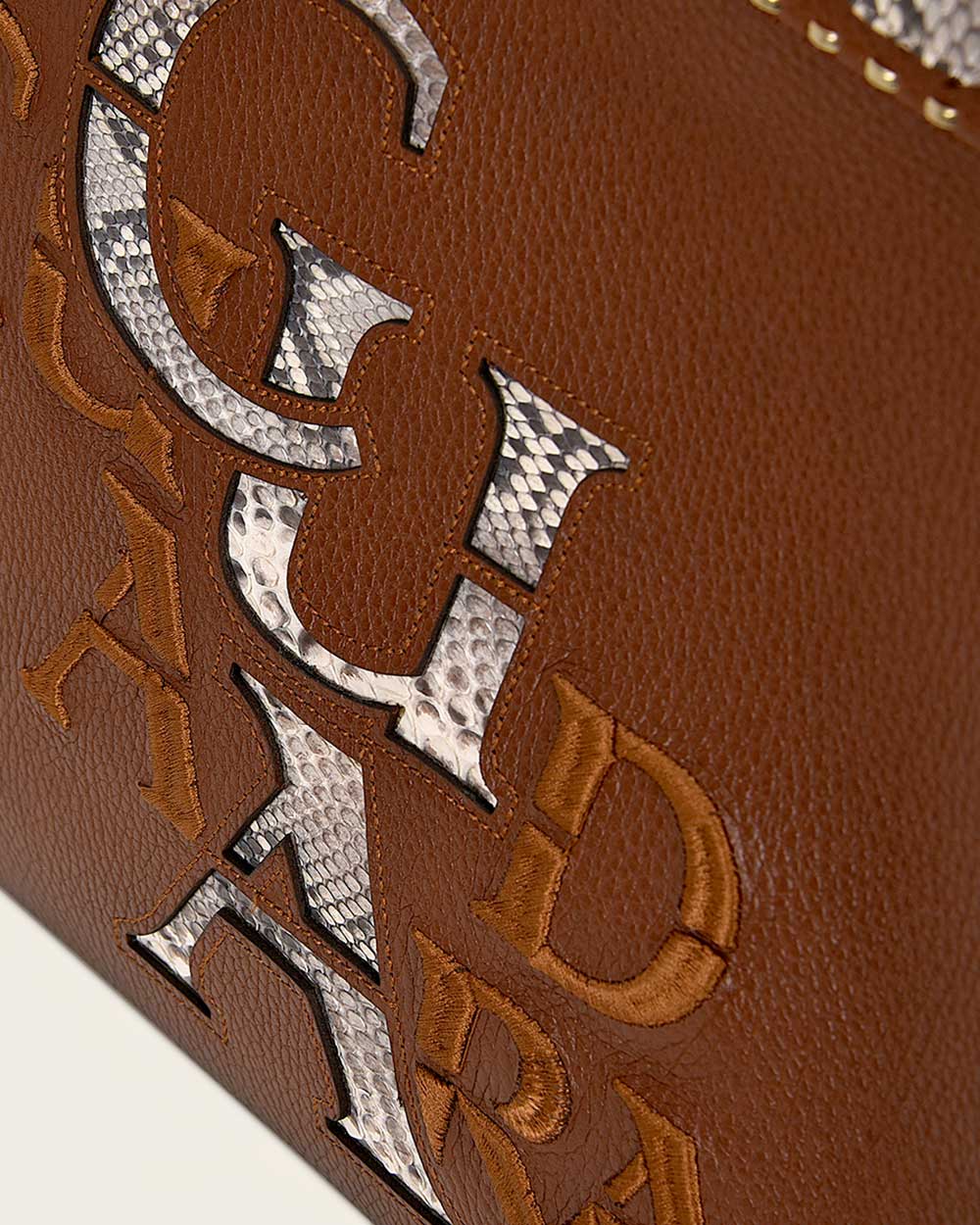 Honey Python Luxury Crossbody Bag