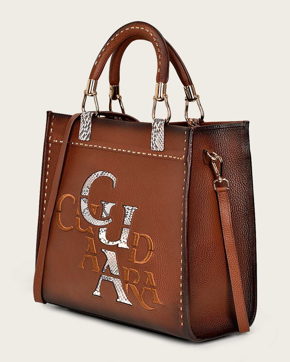 Honey Python Luxury Crossbody Bag