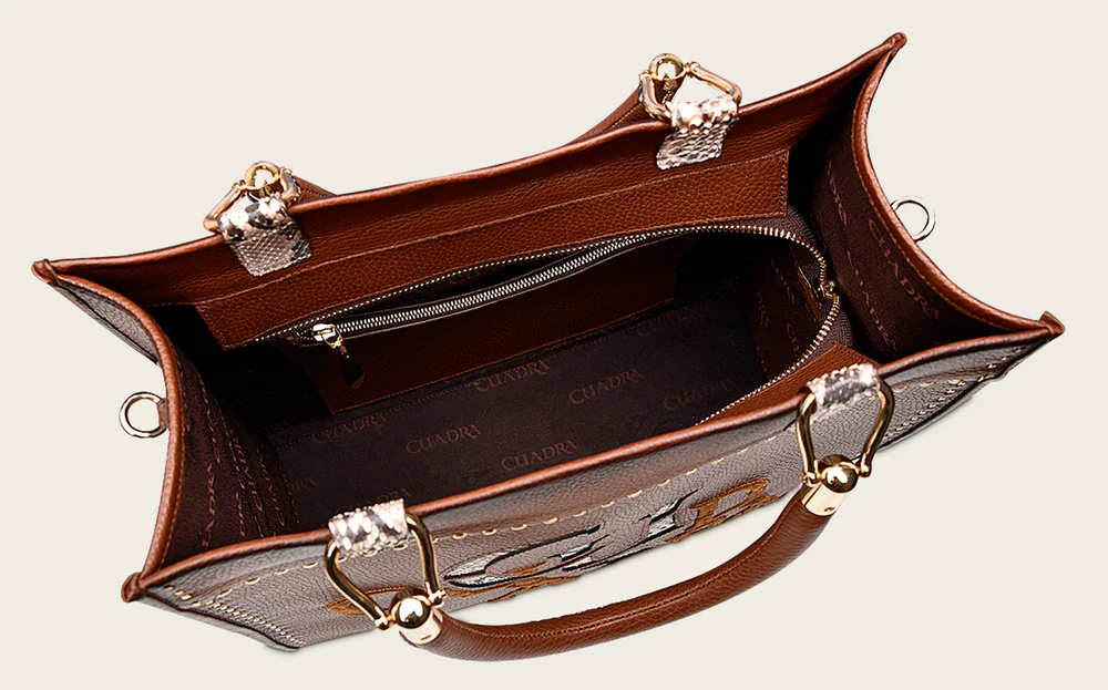 Honey Python Luxury Crossbody Bag
