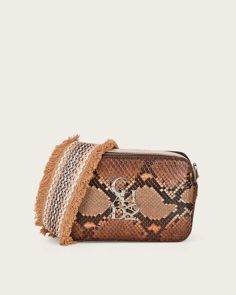 Honey Python Fashion Handbag