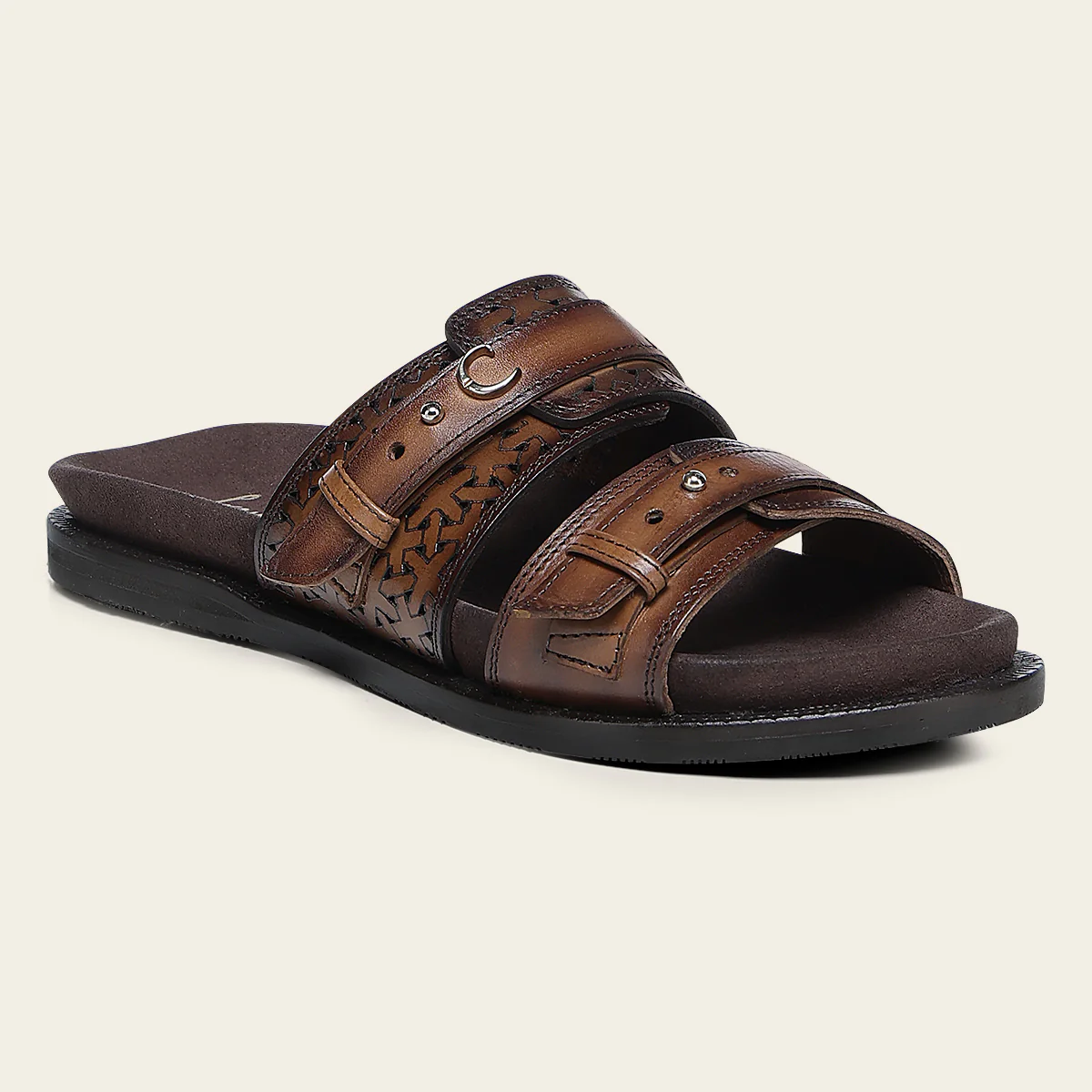 Honey Bovine Sandal