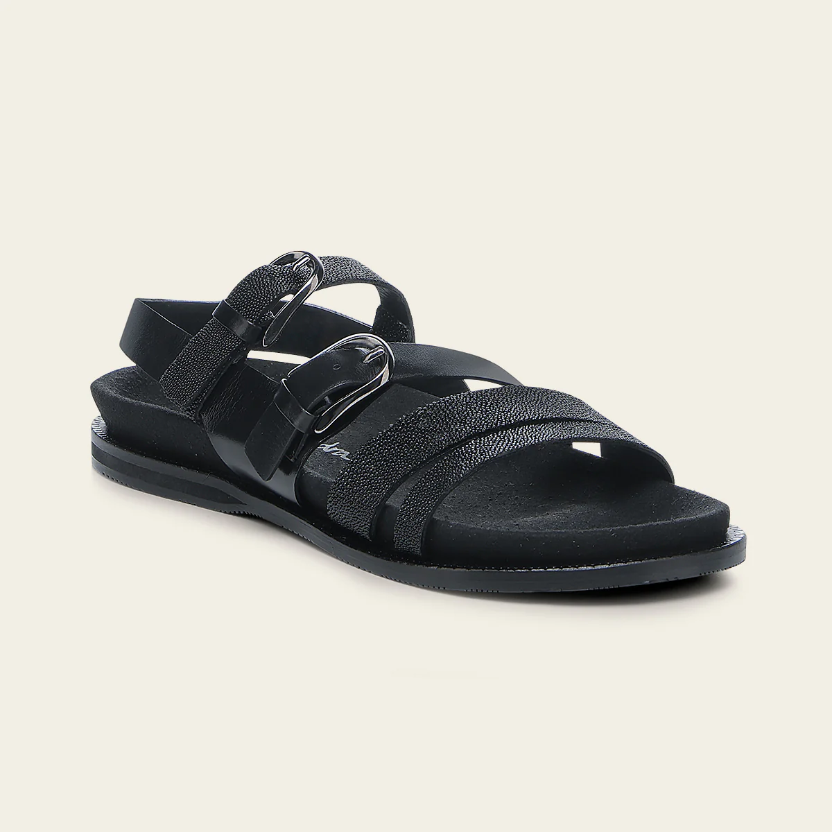 Black Stingray Stripe Sandal