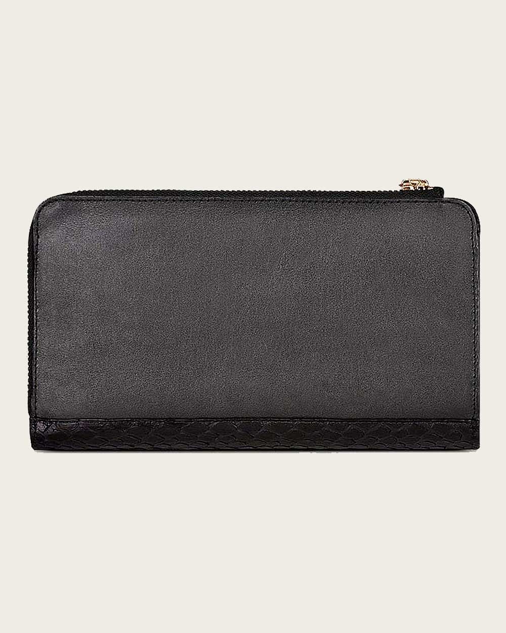 Black Genuine Python Leather Wallet
