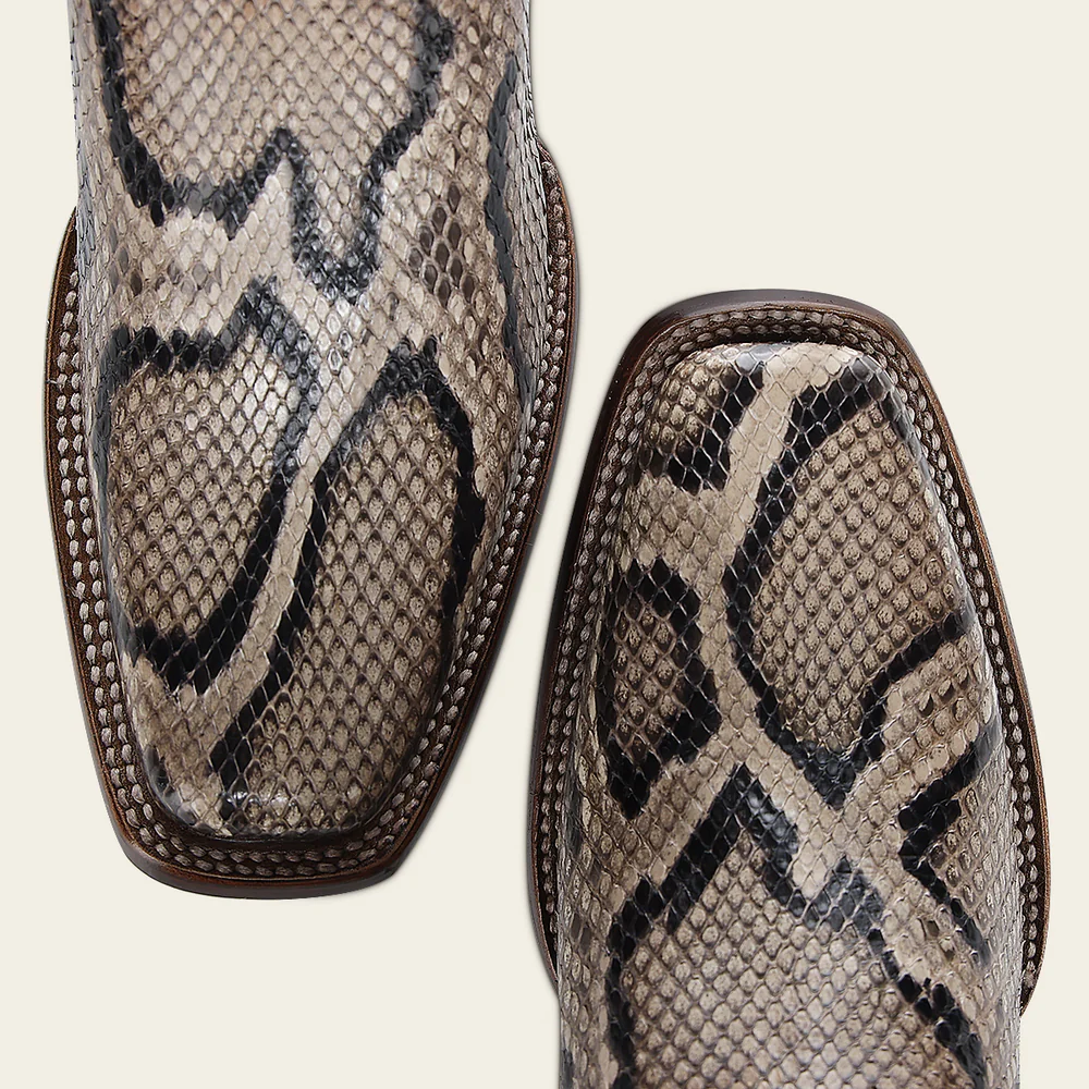Western Rodeo Light Brown Python Boot