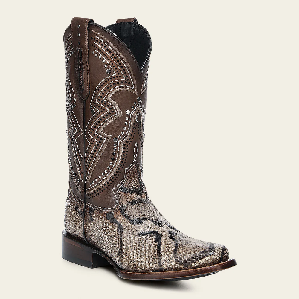 Western Rodeo Light Brown Python Boot