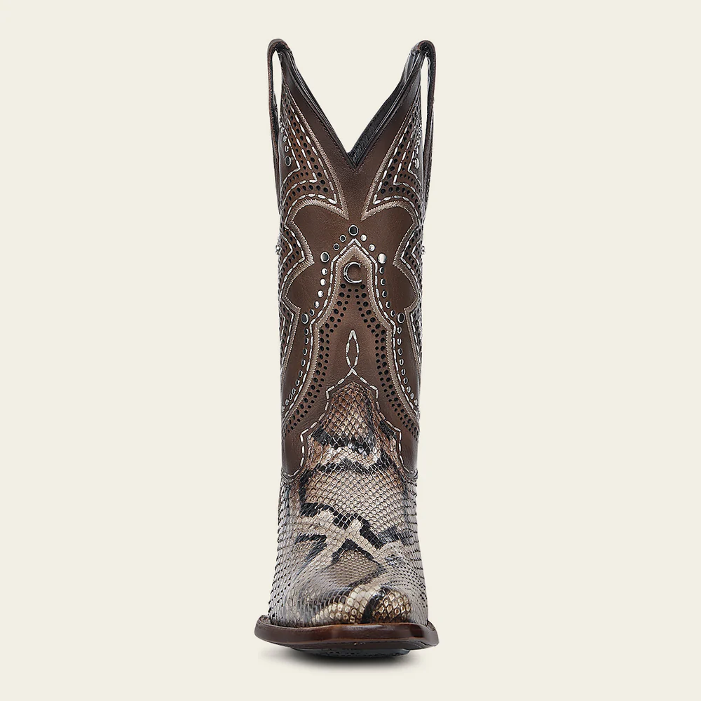 Western Rodeo Light Brown Python Boot