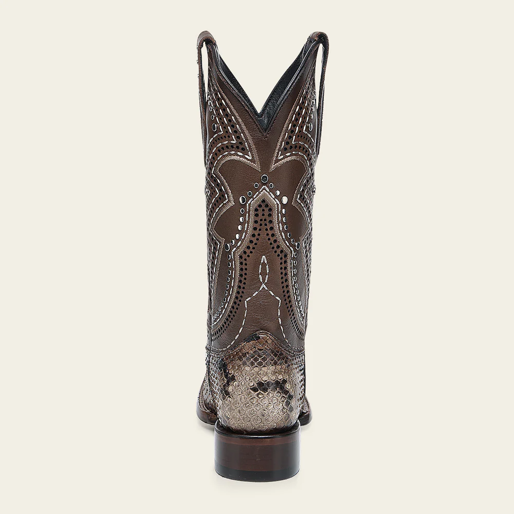 Western Rodeo Light Brown Python Boot