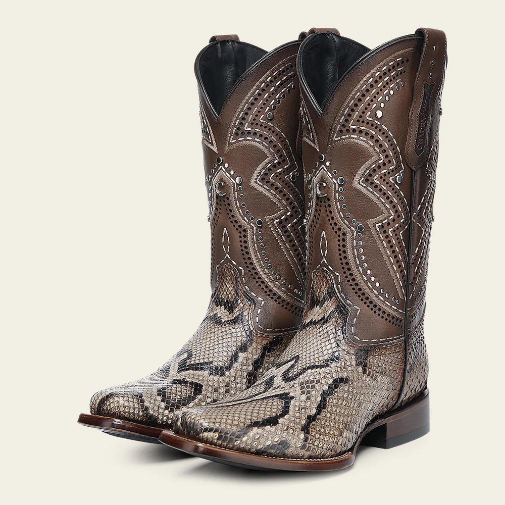 Western Rodeo Light Brown Python Boot