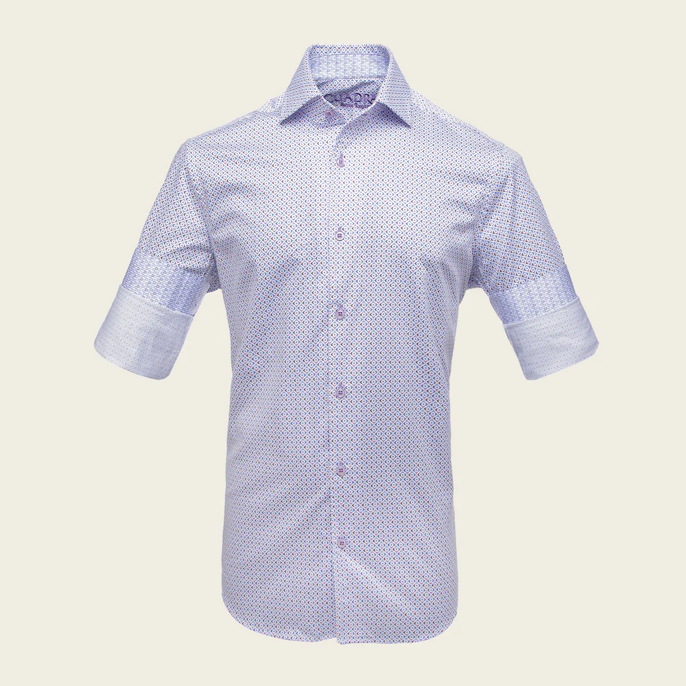 Cuadra Men’s Premium Organic Motif Button-Down Shirt in Cotton
