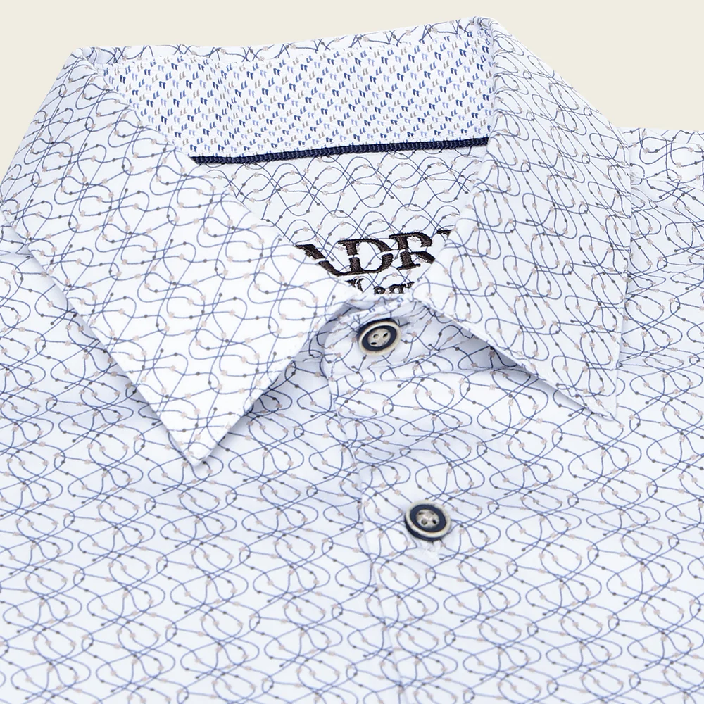 Cuadra Men’s Premium Organic Motif Shirt in Blue 7 Cuadra Men’s Premium Organic Motif Shirt in Blue