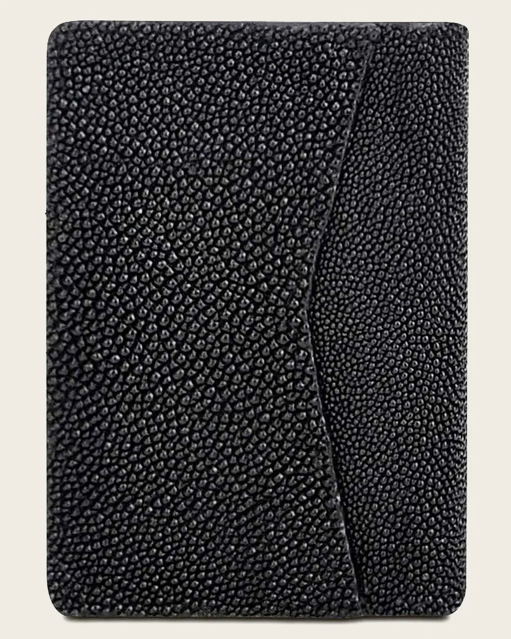 Black stingray clasp button wallet