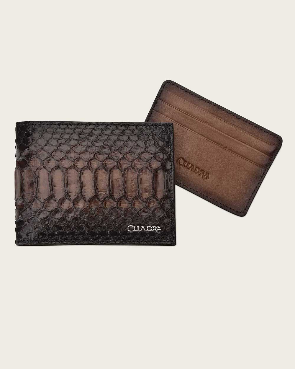 Brown bifold python wallet 3 Brown bifold python wallet