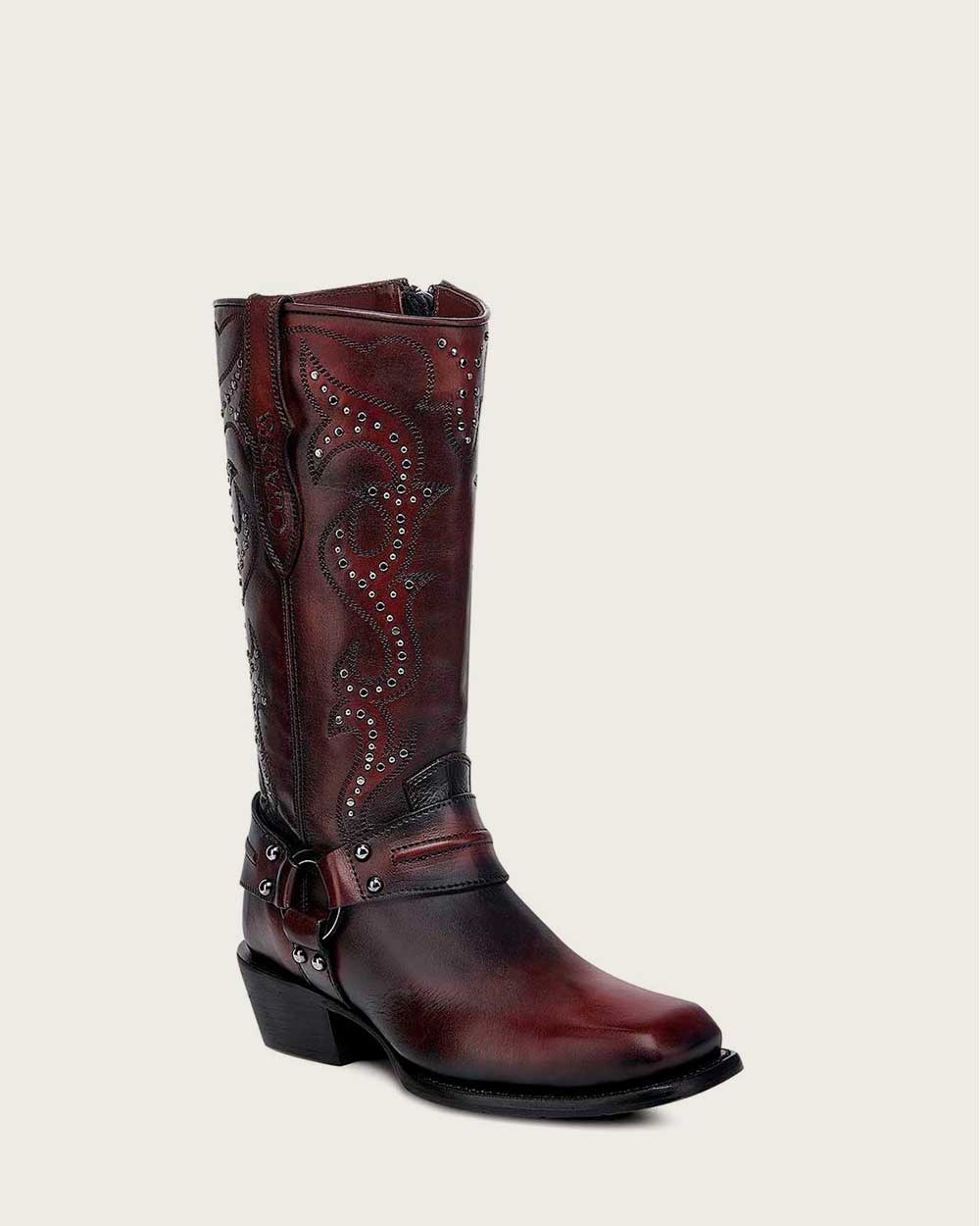 Urban wine and black biker boot 13 Urban wine and black biker boot