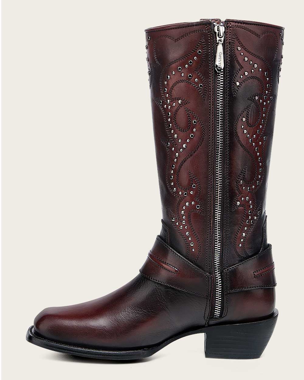 Urban wine and black biker boot 14 Urban wine and black biker boot