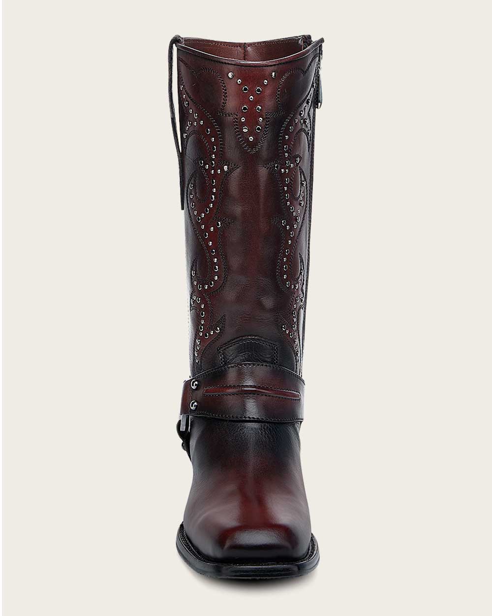 Urban wine and black biker boot 15 Urban wine and black biker boot