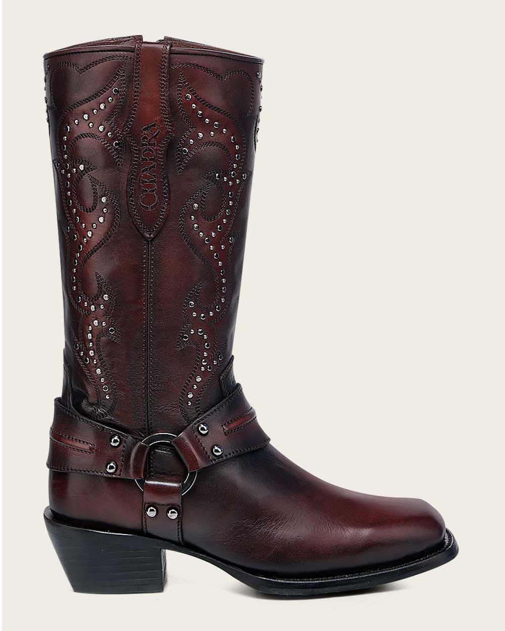 Urban wine and black biker boot 7 Urban wine and black biker boot