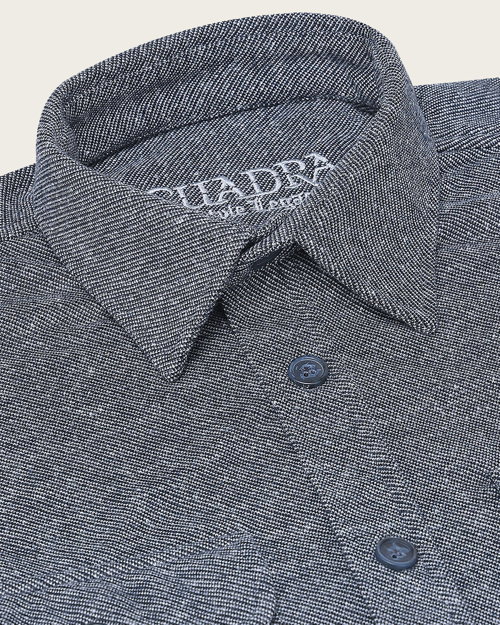 Navy Fine-Line Cotton Shirt 3 Navy Fine-Line Cotton Shirt