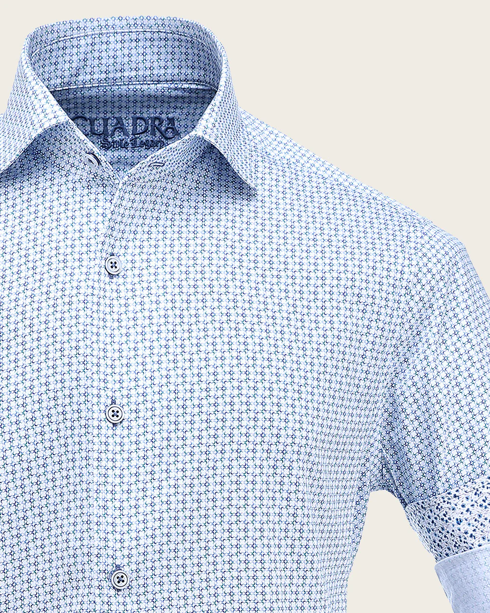 Sapphire Mosaic Print Men’s Shirt 12 Sapphire Mosaic Print Men’s Shirt