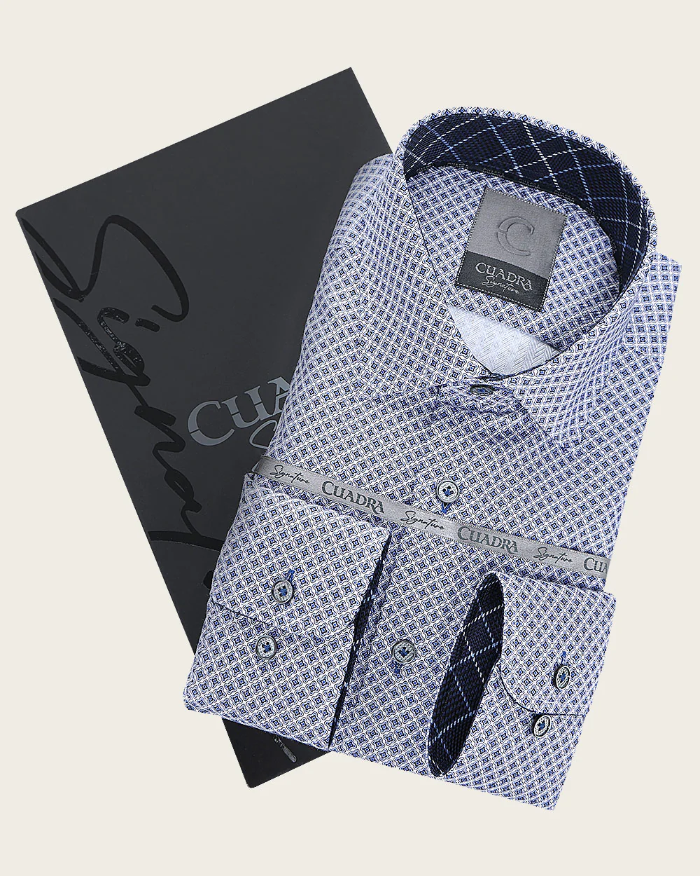 Blue Spectrum Geometry Cotton Shirt 15 Blue Spectrum Geometry Cotton Shirt