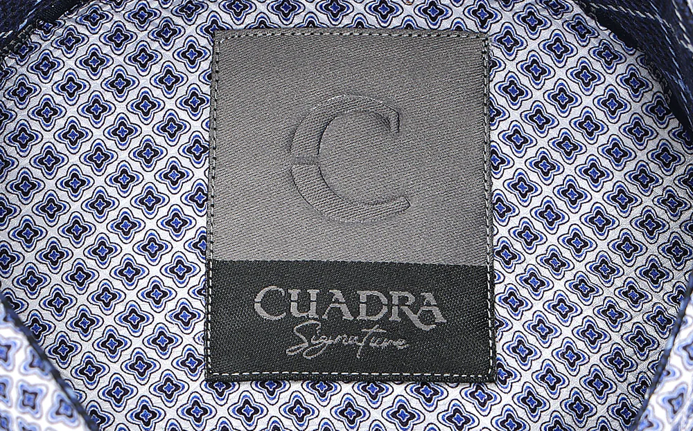 Blue Spectrum Geometry Cotton Shirt 16 Blue Spectrum Geometry Cotton Shirt