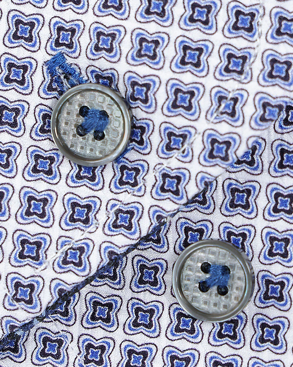 Blue Spectrum Geometry Cotton Shirt 3 Blue Spectrum Geometry Cotton Shirt