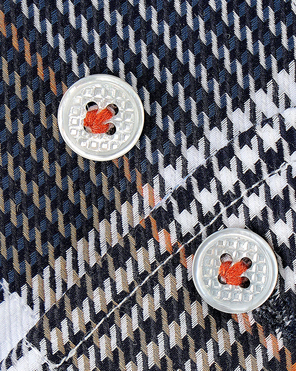 Brown Windowpane Cotton Shirt