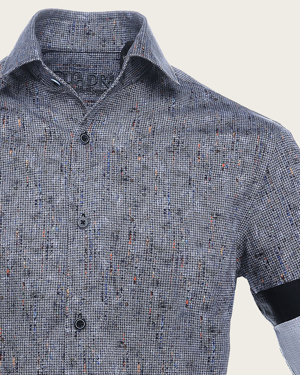 Men’s Shirt with Multicolor Marble Pattern