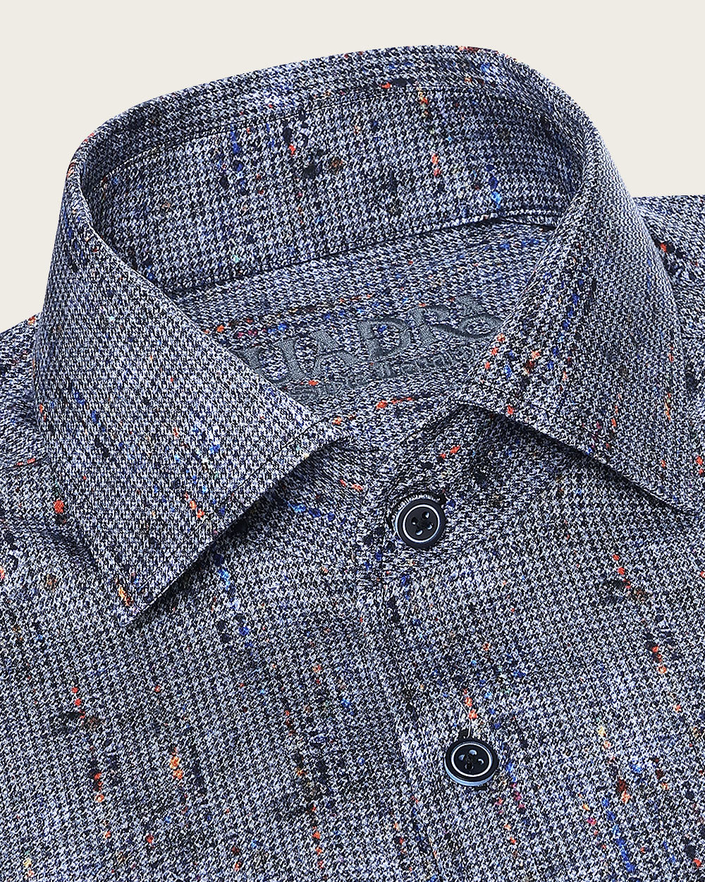 Men’s Shirt with Multicolor Marble Pattern