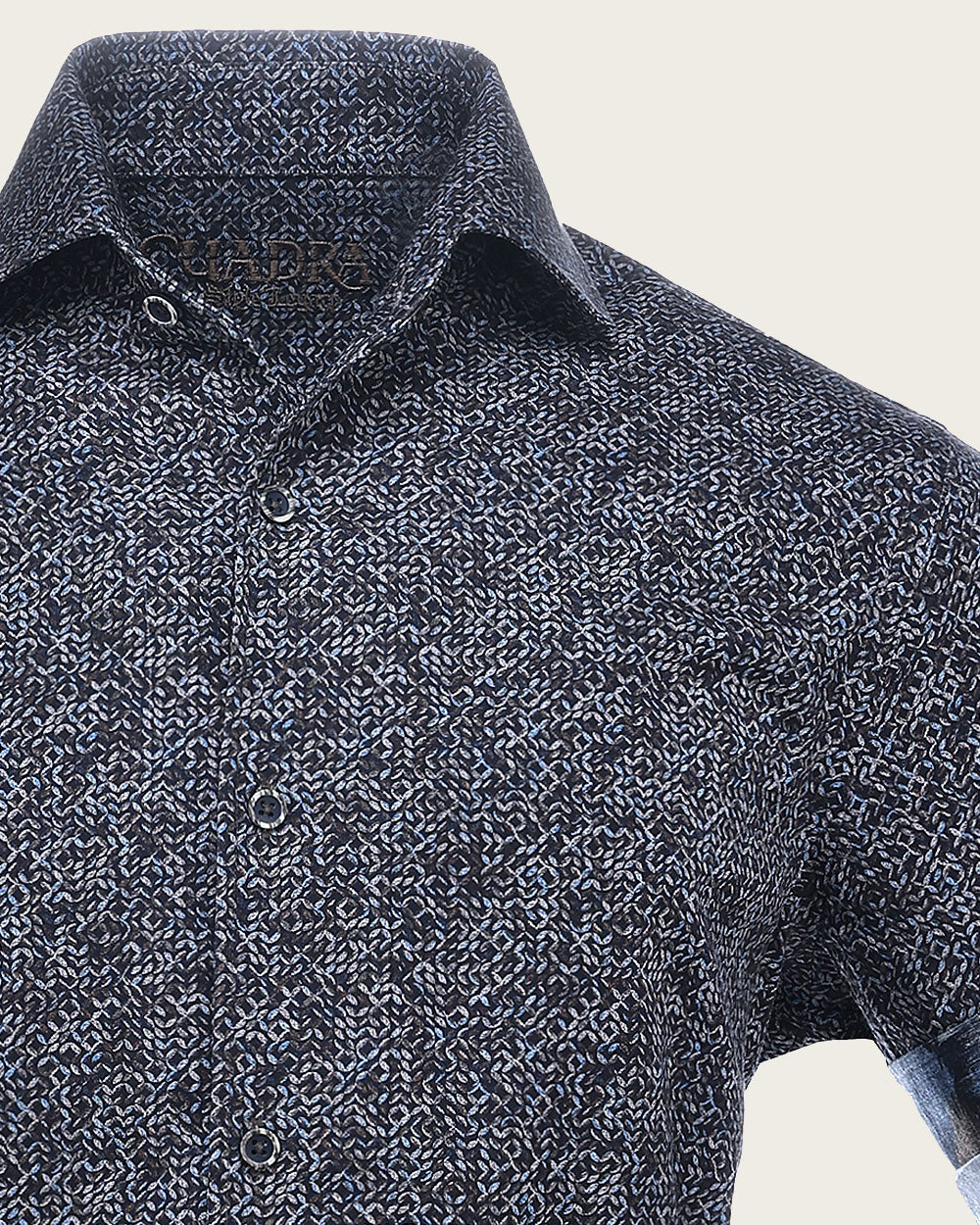 Black Multicolor Fret Pattern Men’s Shirt 12 Black Multicolor Fret Pattern Men’s Shirt