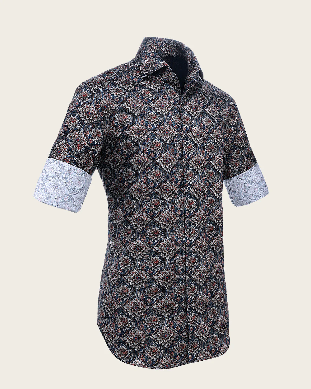 Multicolor Mantra Pattern Men’s Shirt