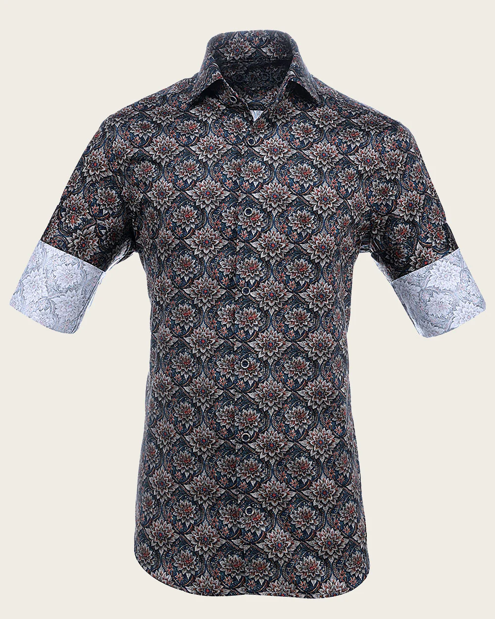 Multicolor Mantra Pattern Men’s Shirt