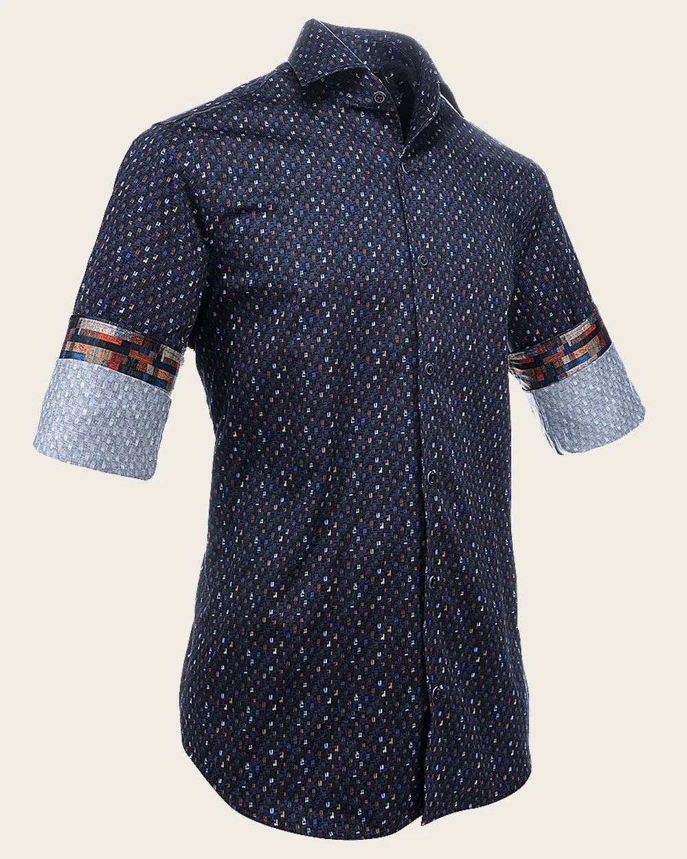 Men’s Shirt with Multicolor Dots