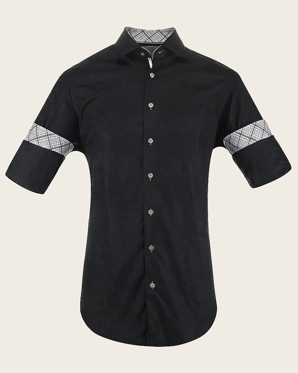 Luxury Black Cotton Shirt