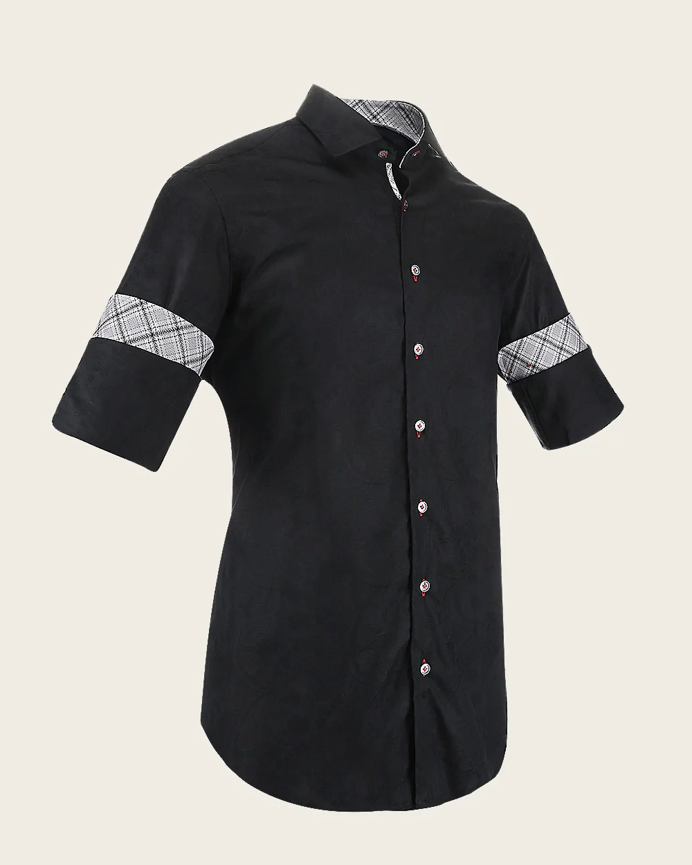 Luxury Black Cotton Shirt