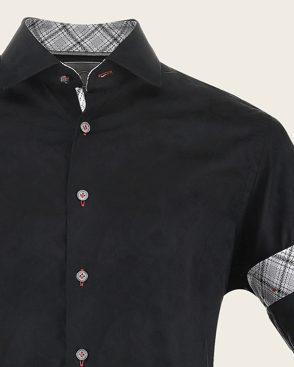 Luxury Black Cotton Shirt