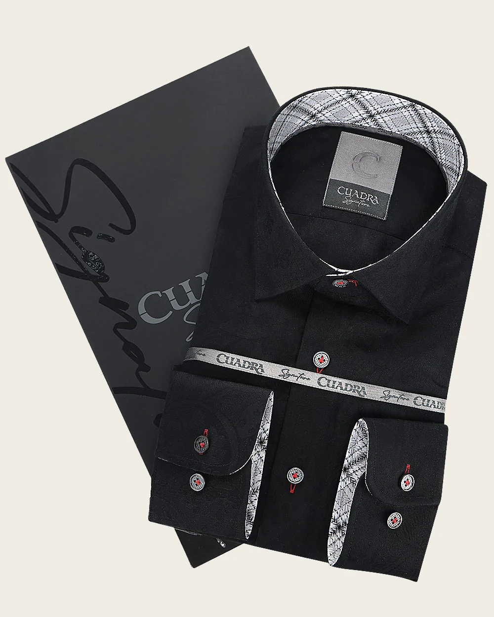 Luxury Black Cotton Shirt