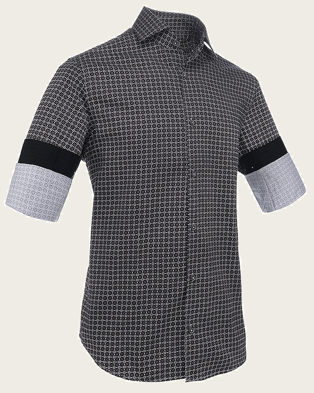 Black Dot Pattern Shirt