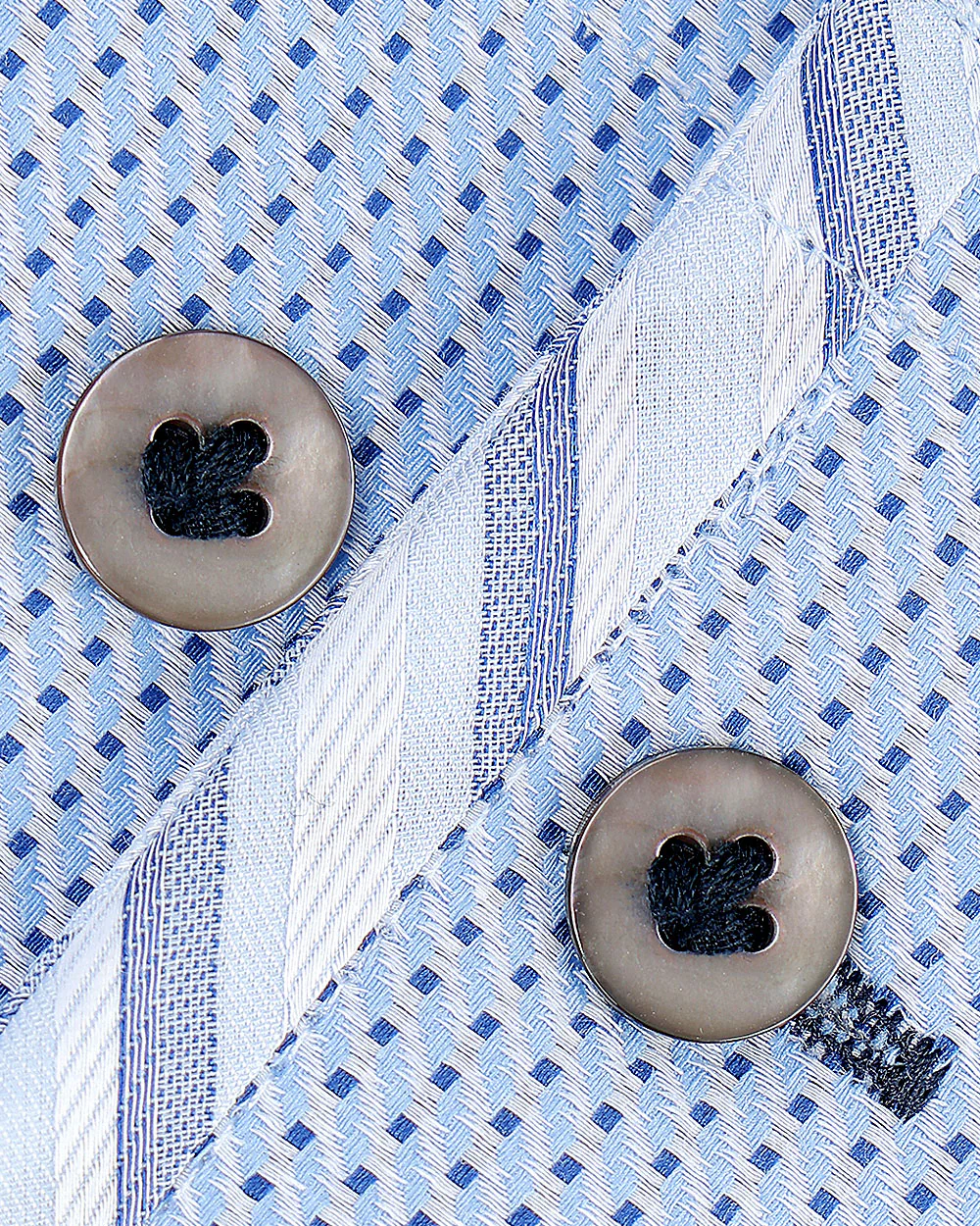 Blue Dot Pattern Cotton Shirt 3 Blue Dot Pattern Cotton Shirt