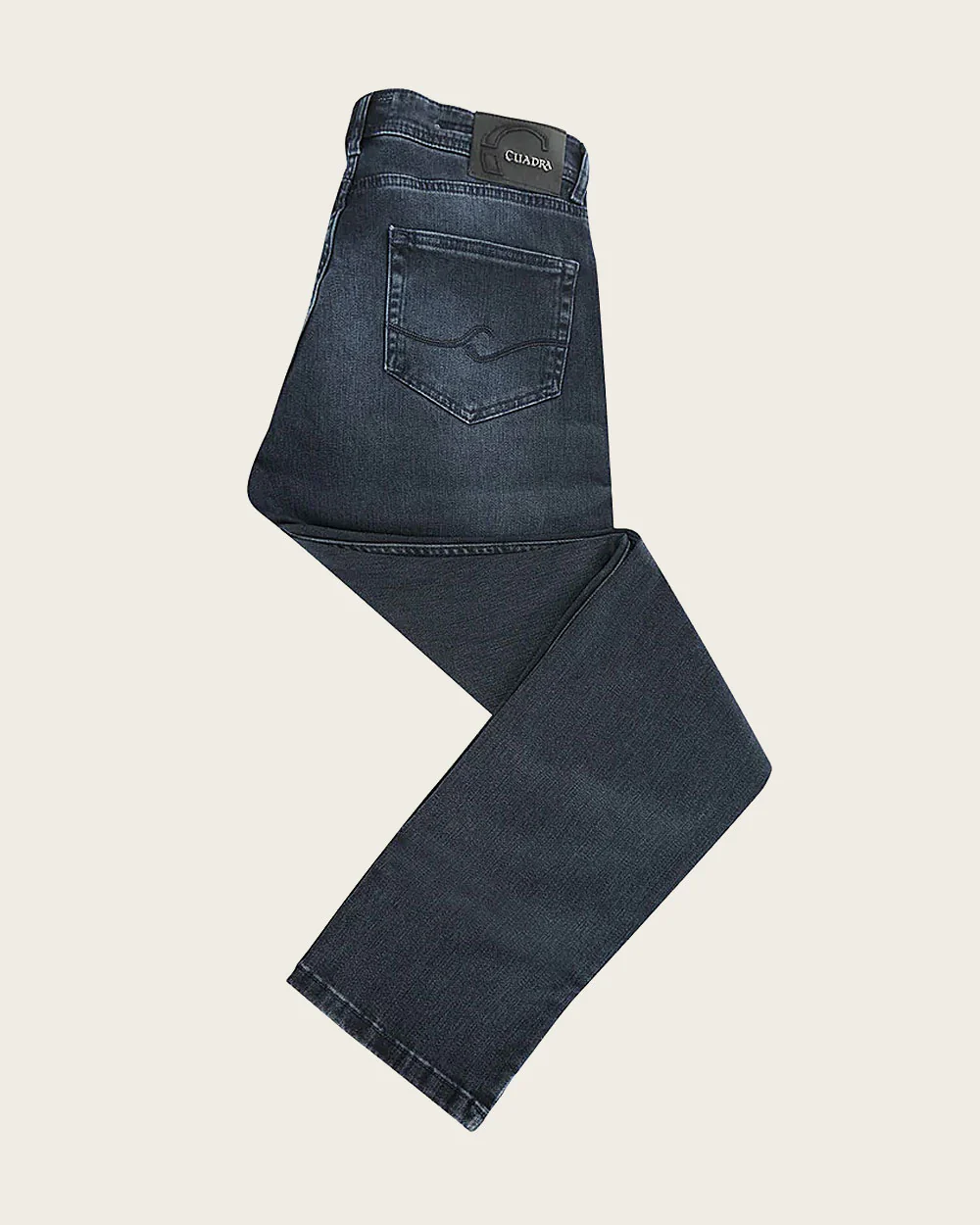 Men’s Navy Straight-Cut Cuadra Jeans
