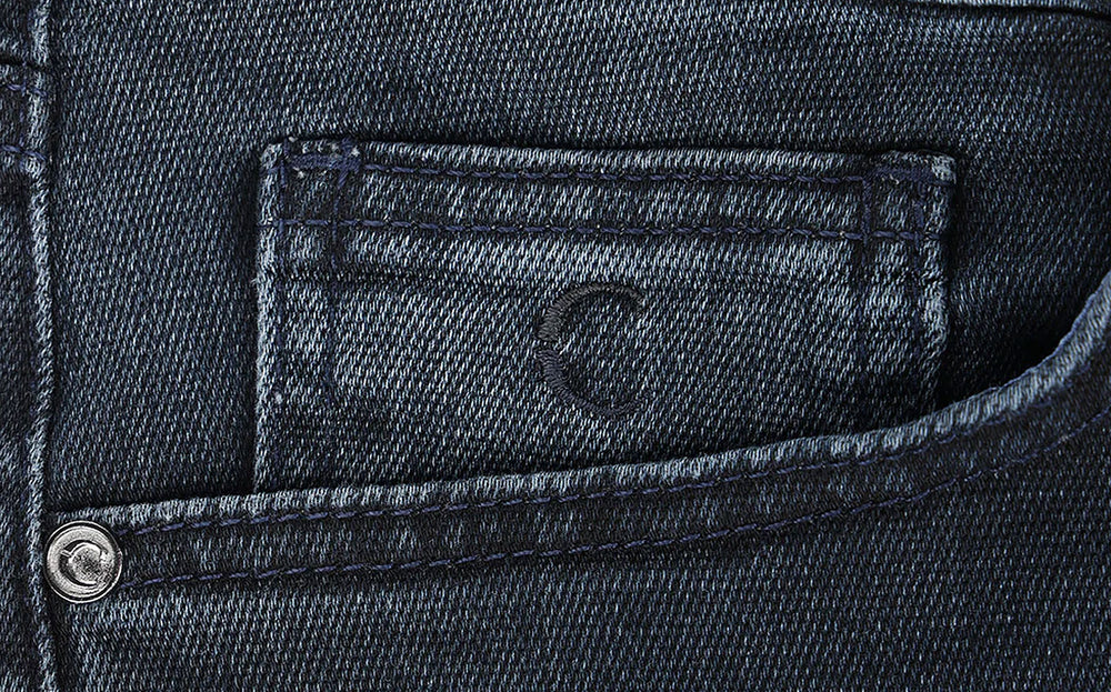 Men’s Navy Straight-Cut Cuadra Jeans