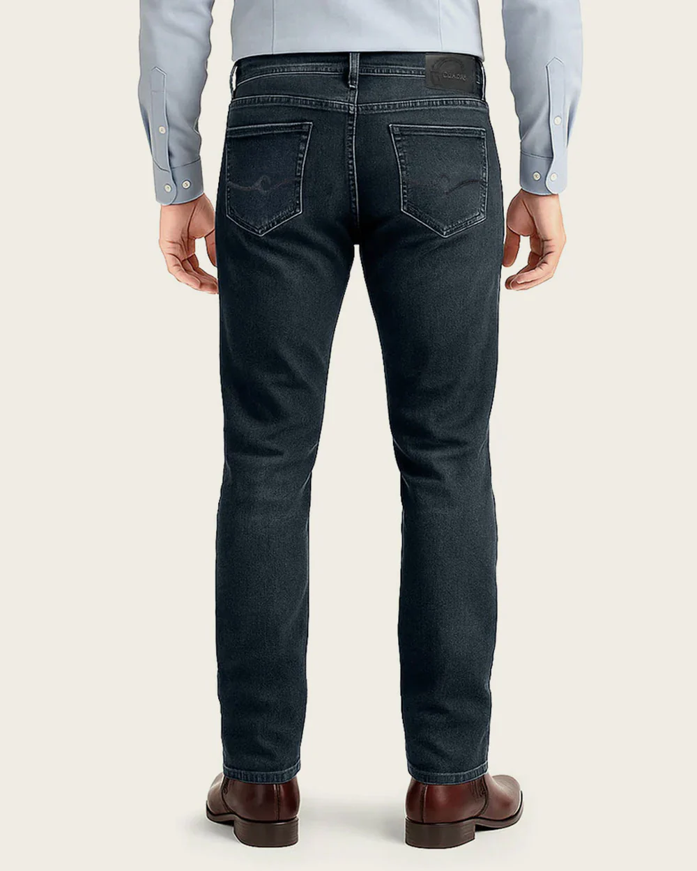 Men’s Navy Straight-Cut Cuadra Jeans