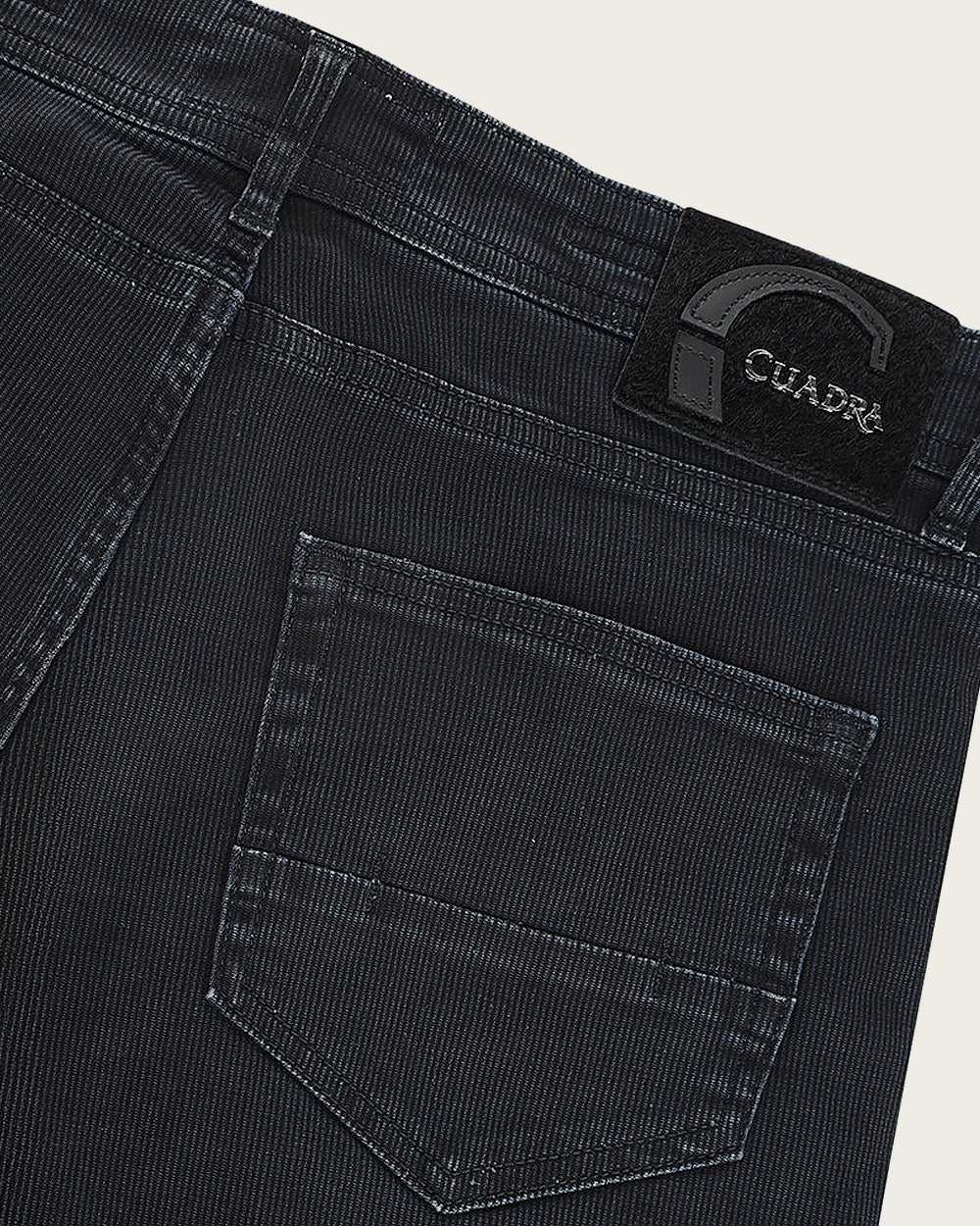 Luxury Men’s Navy Straight-Cut Denim Jeans