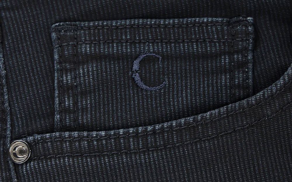 Luxury Men’s Navy Straight-Cut Denim Jeans