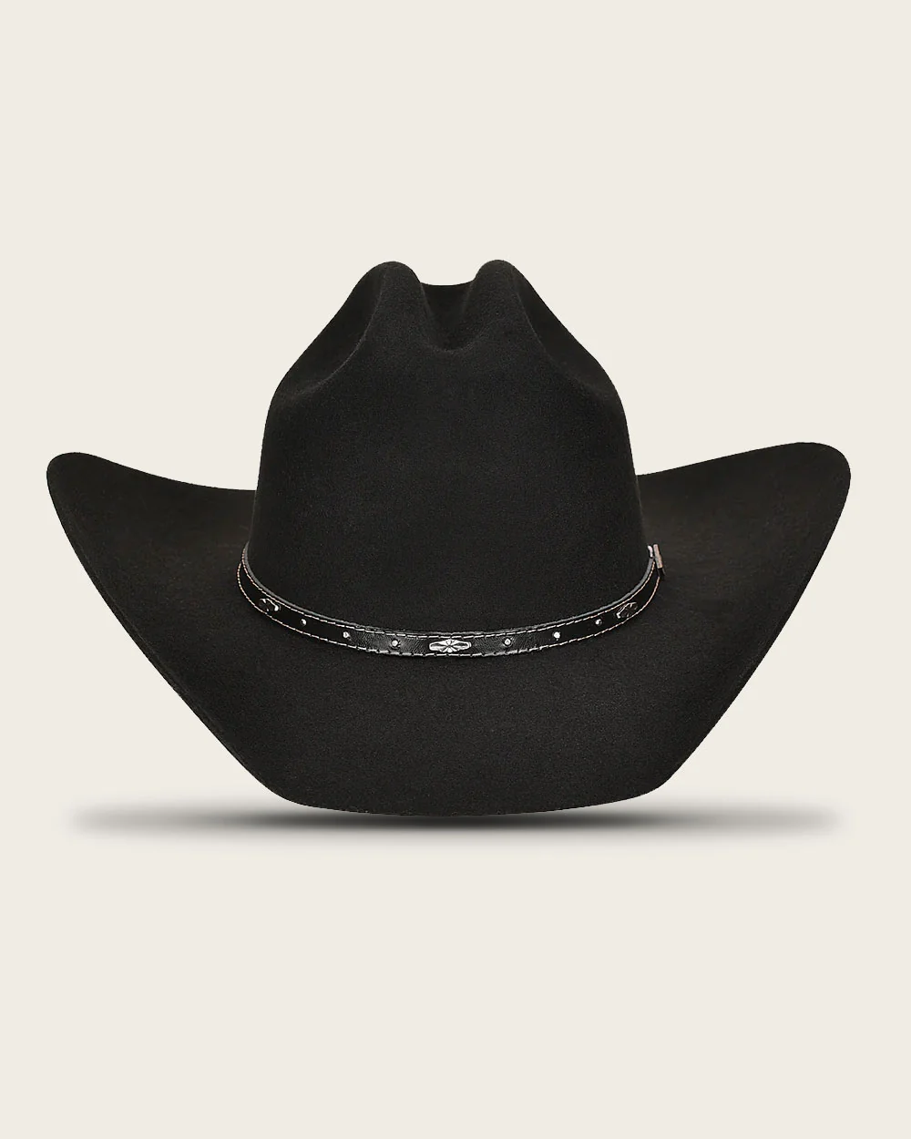 Black Monterrey Cowboy Hat in 100% Premium Merino Wool