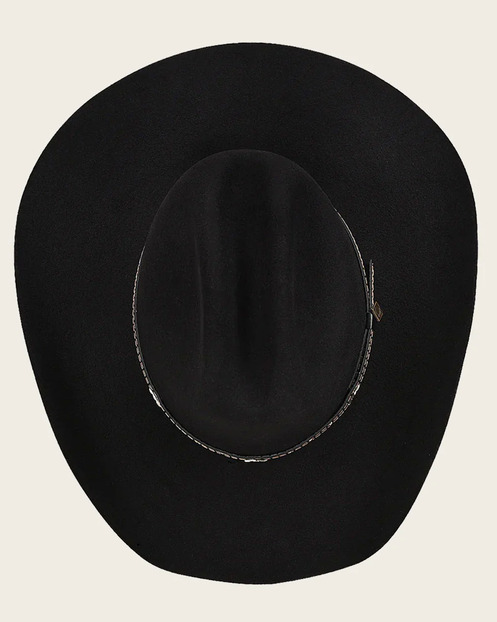 Black Monterrey Cowboy Hat in 100% Premium Merino Wool