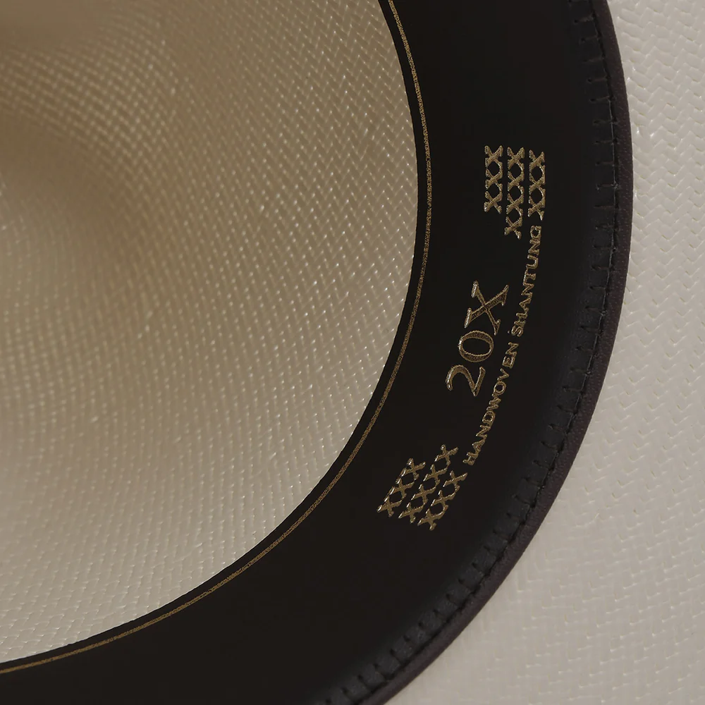 White Monterrey Shantung 20x Hat 8 White Monterrey Shantung 20x Hat