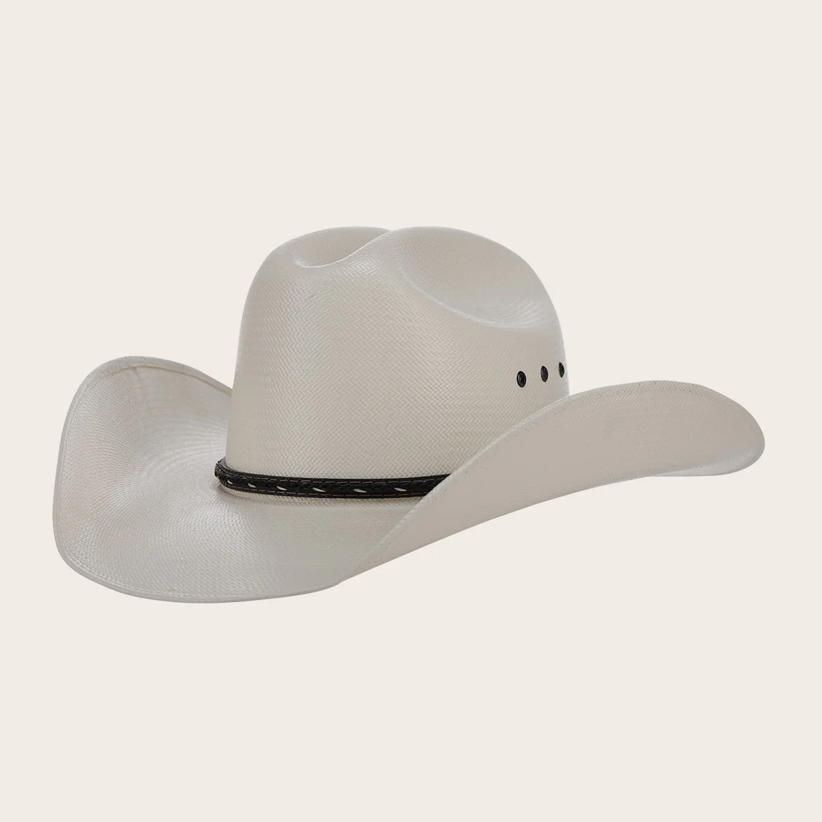 Ivory 20X Handwoven Shantung Cowboy Hat