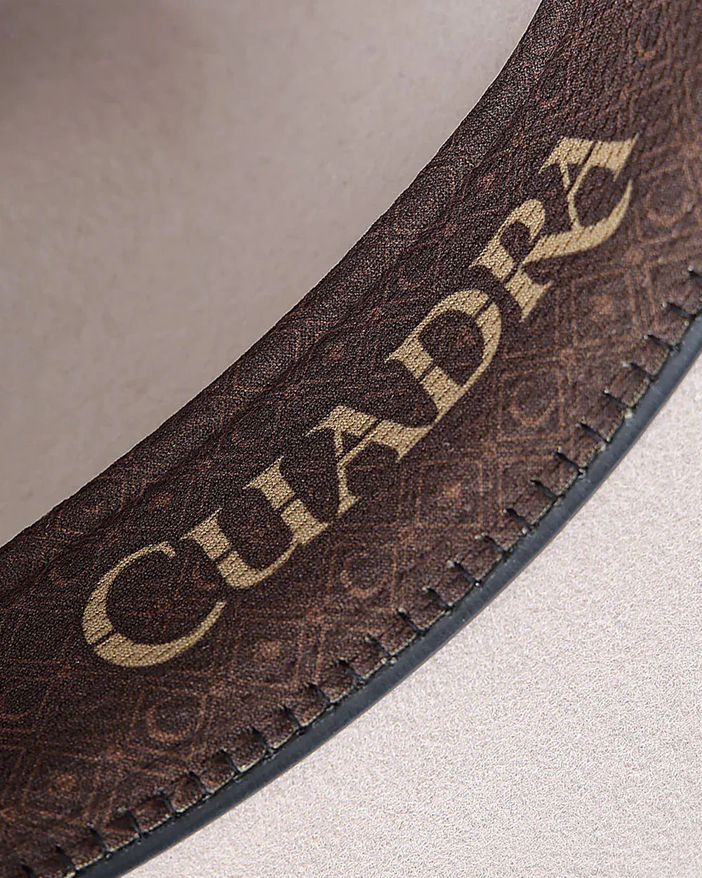 Unisex Wool Hat with Genuine Bovine Leather Band and Satin Lining