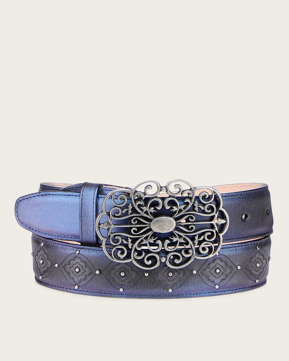 Black and Purple western belt